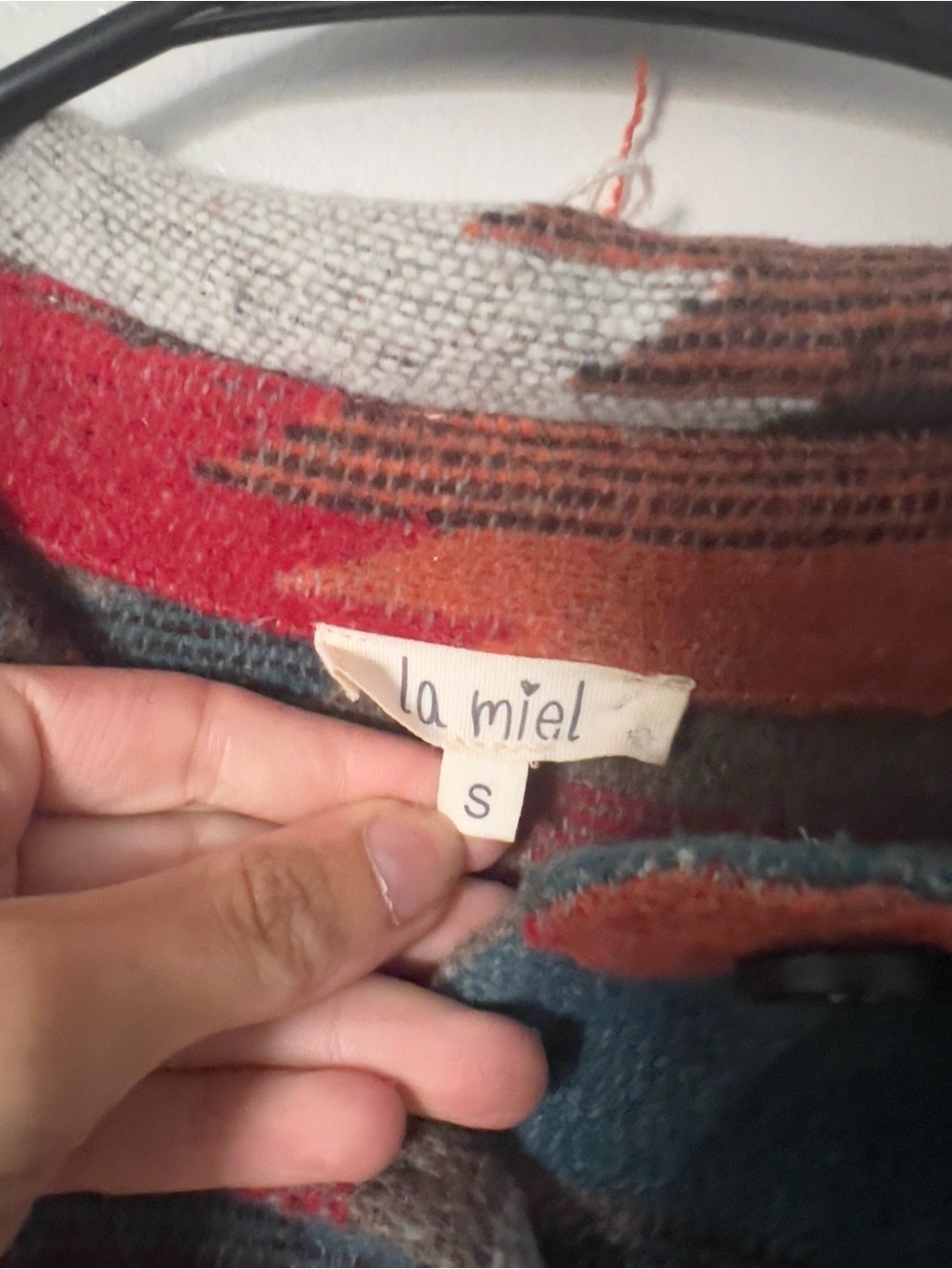 Aztec-Pattern Button-Front Jacket - Picture 4 of 4